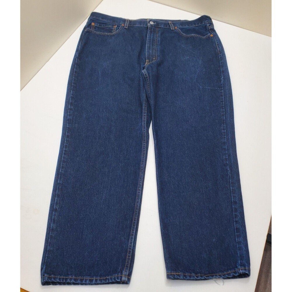 Levi's 550 Jeans Men's 40x30 (40X29 Actual) Blue Dark Wash Straight Leg Jeans